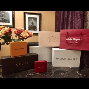 Luxury designer boxes and bags!